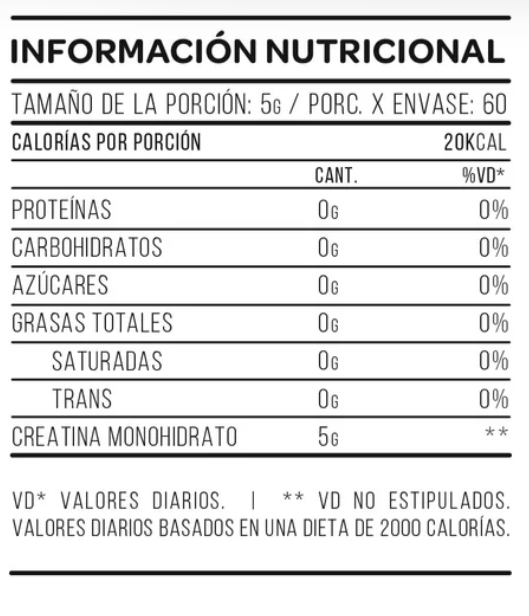 Creatina 300gr Doy pack Star Nutrition